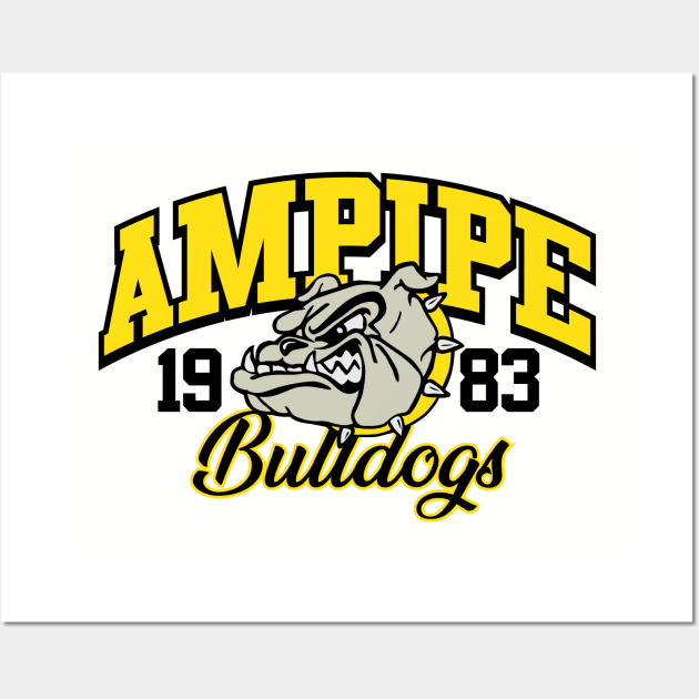 Ampipe Bulldogs Wall Art by HeyBeardMon